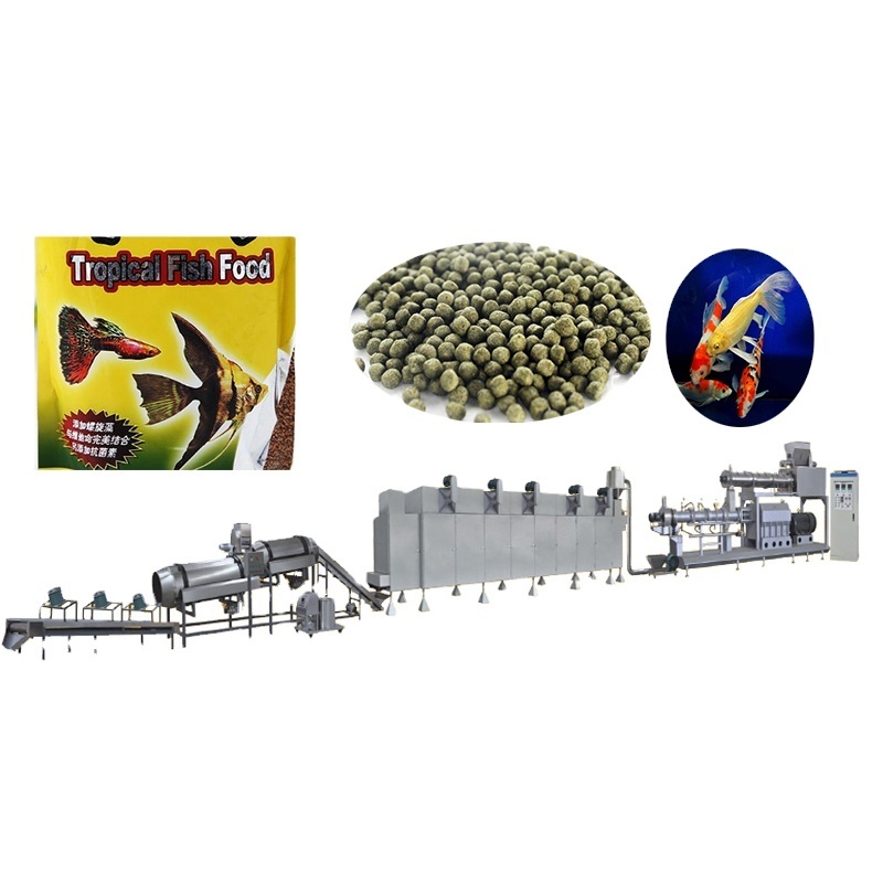 Full Production Line Floating Sinking Trout Rainbow Fish Feed Manufacturing Equipment