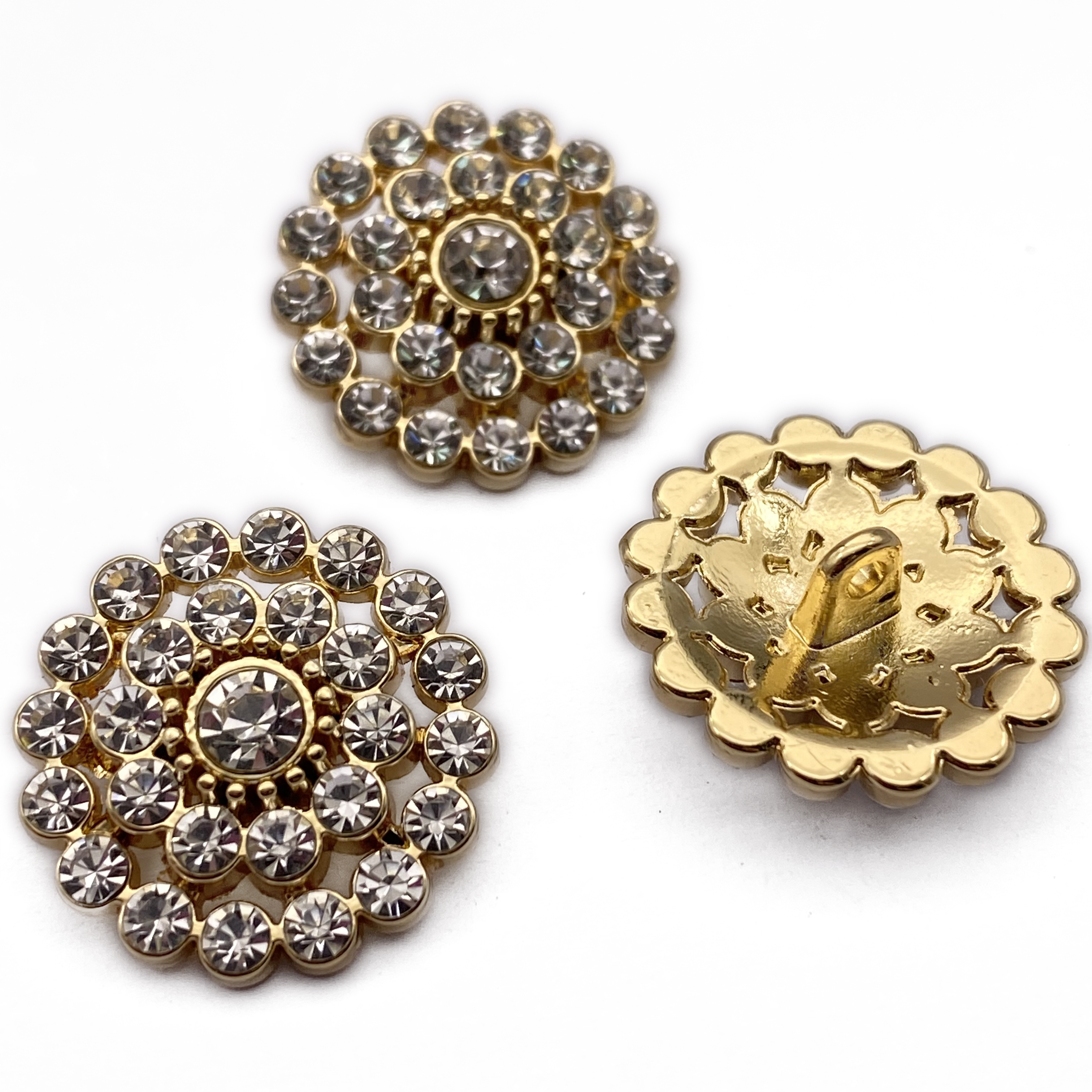 Metal Diamond Rhinestone Buttons Shirt Buttons Decorative Buttons For Women Knitwear