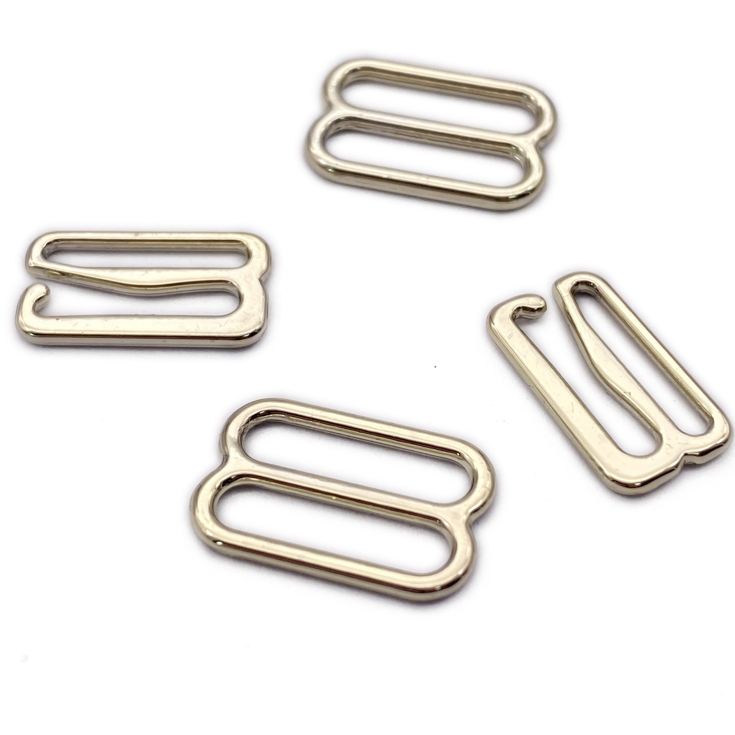 Metal Adjustable Bra Strap Buckle Supplies Sliders And Rings Hook Clasps