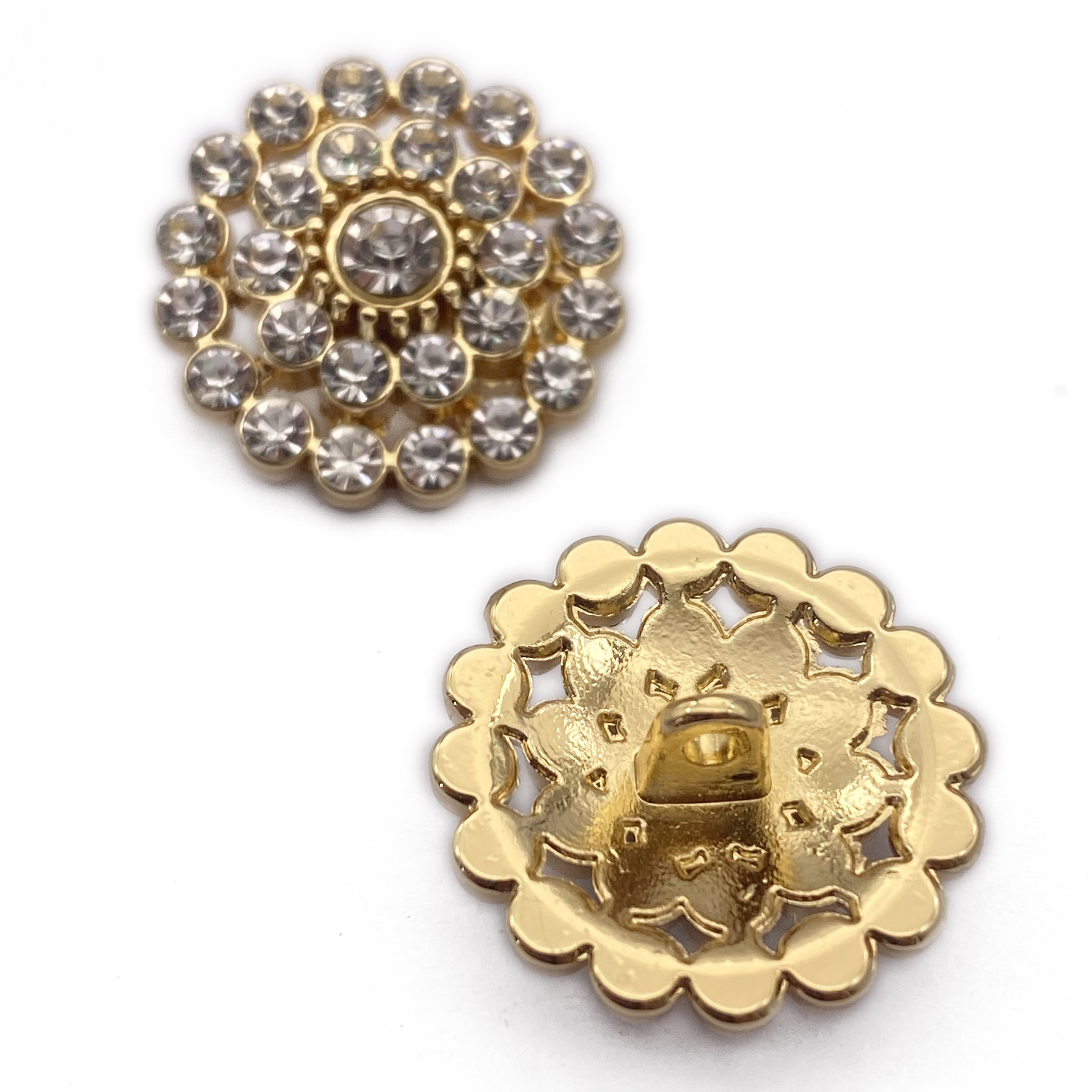 Metal Diamond Rhinestone Buttons Shirt Buttons Decorative Buttons For Women Knitwear