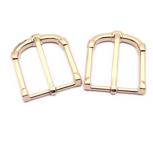 High quality custom style eco-friendly material zinc alloy light gold fashion belt accessory metal pin belt buckle 35mm