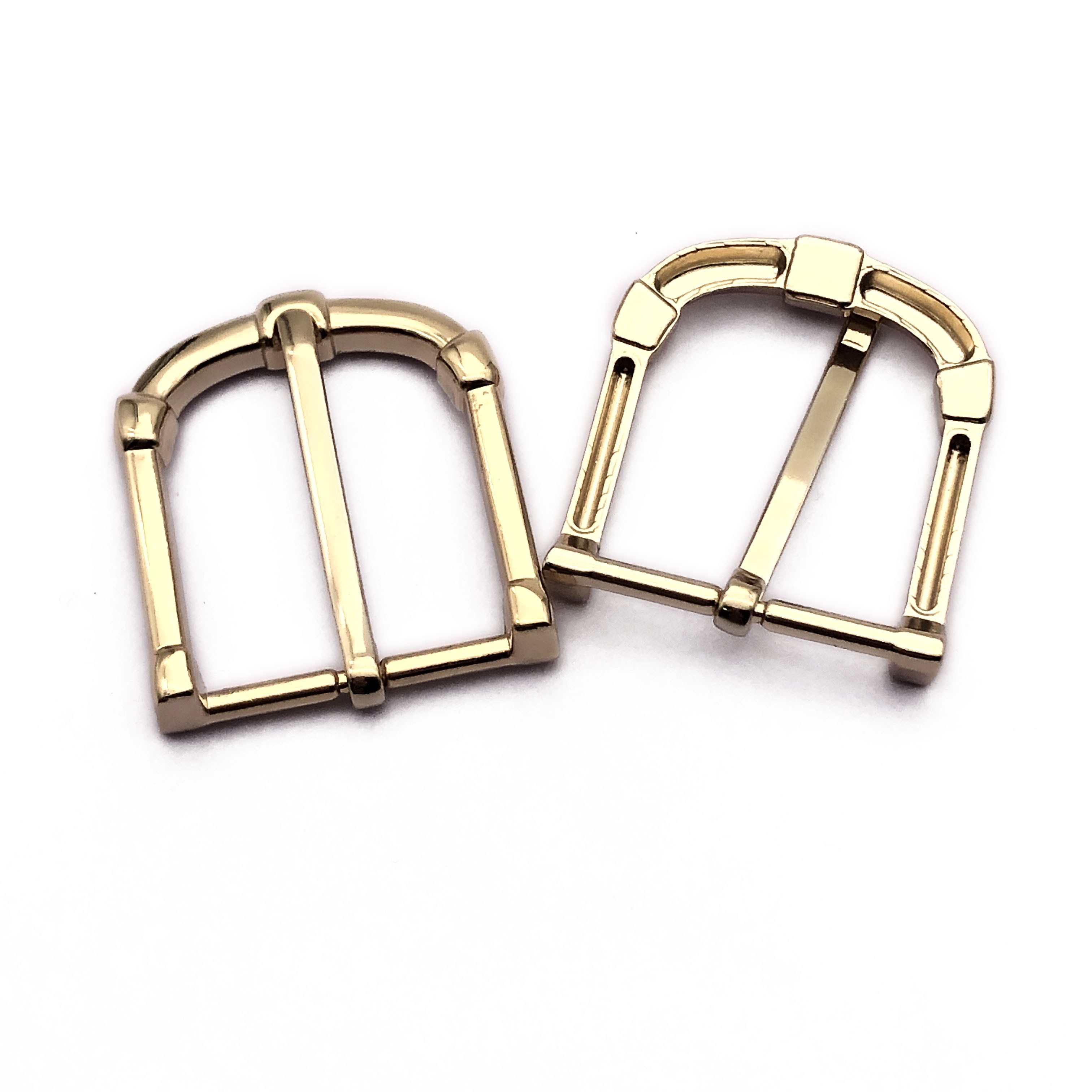 High quality custom style eco-friendly material zinc alloy light gold fashion belt accessory metal pin belt buckle 35mm