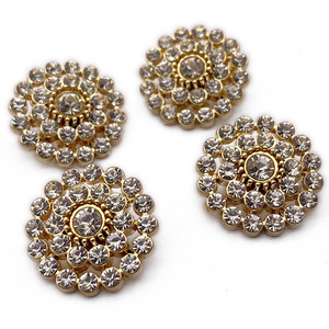 Metal Diamond Rhinestone Buttons Shirt Buttons Decorative Buttons For Women Knitwear