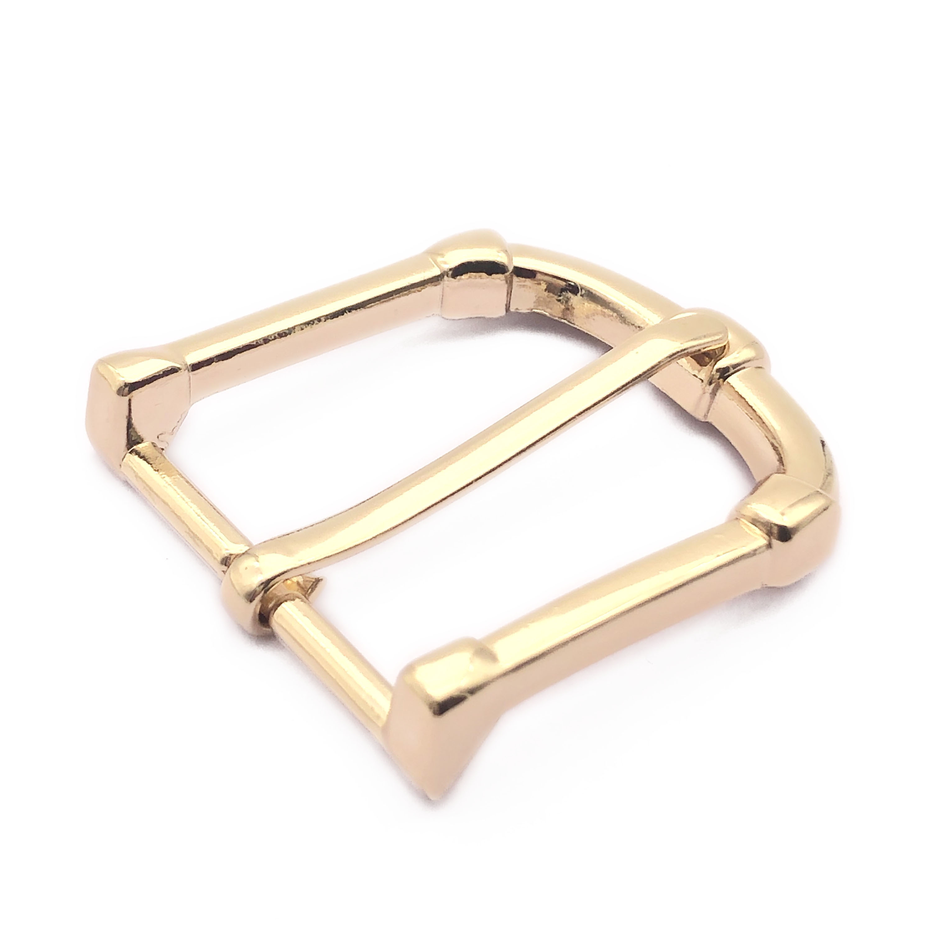 High quality custom style eco-friendly material zinc alloy light gold fashion belt accessory metal pin belt buckle 35mm