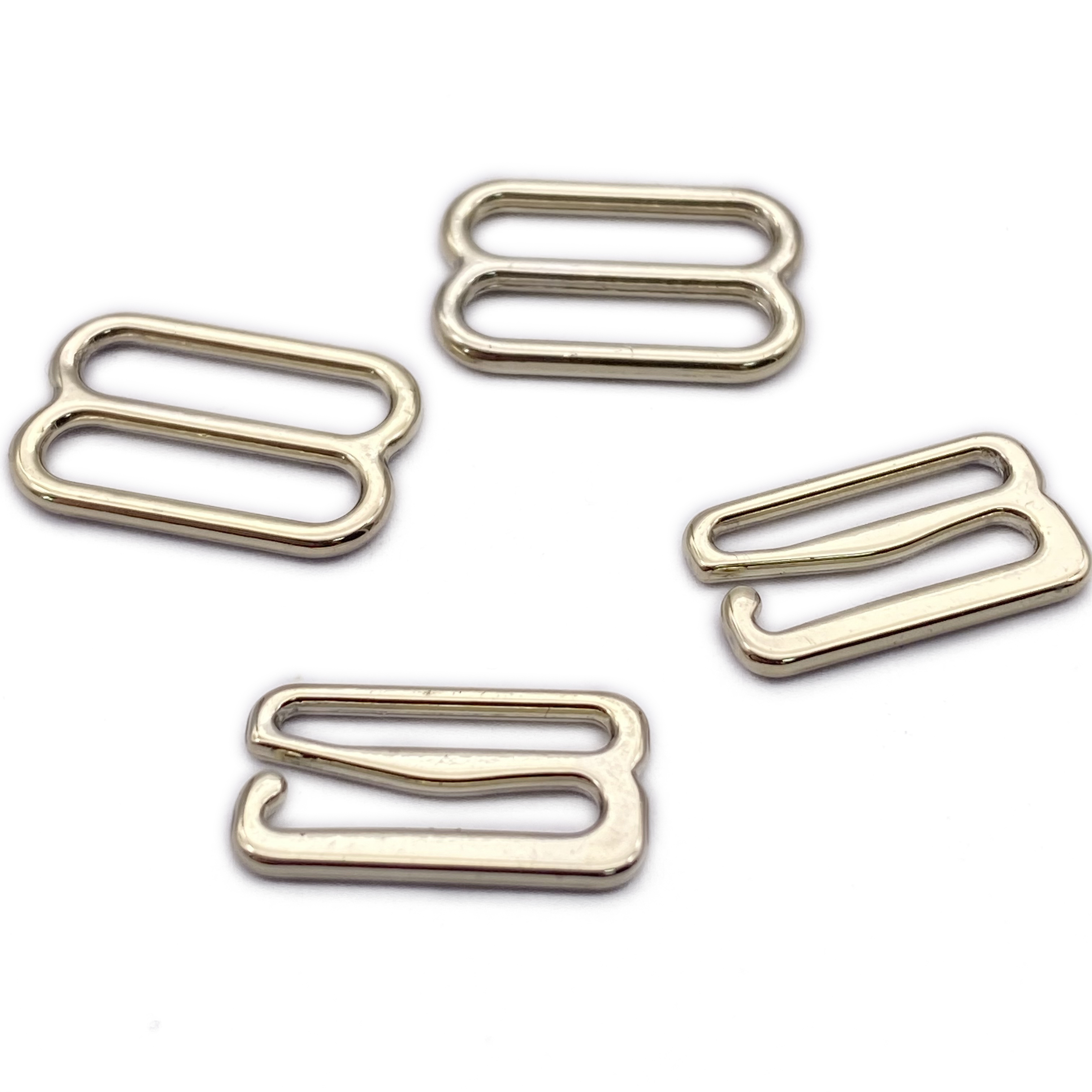 Metal Adjustable Bra Strap Buckle Supplies Sliders And Rings Hook Clasps