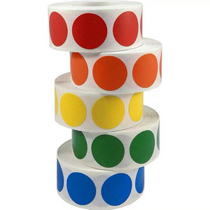 500 stickers/roll 12 colors polka dot stickers round color writable classification mark gift decoration label stickers