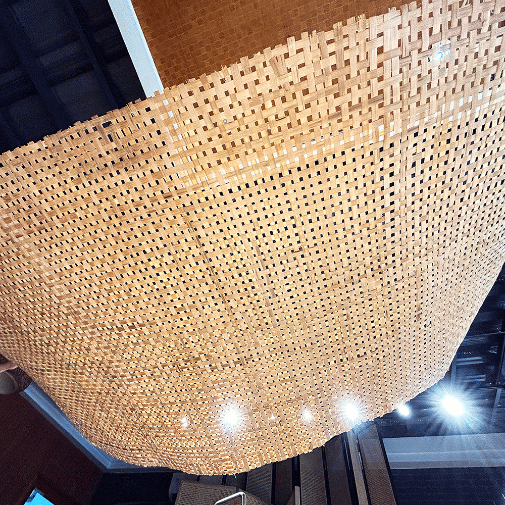 Woven Bamboo Mesh for Bamboo Furniture from Natural Bamboo Slices