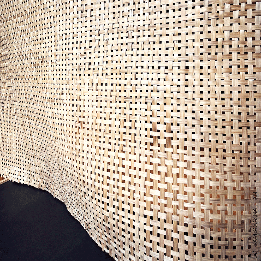 Woven Bamboo Mesh for Bamboo Furniture from Natural Bamboo Slices