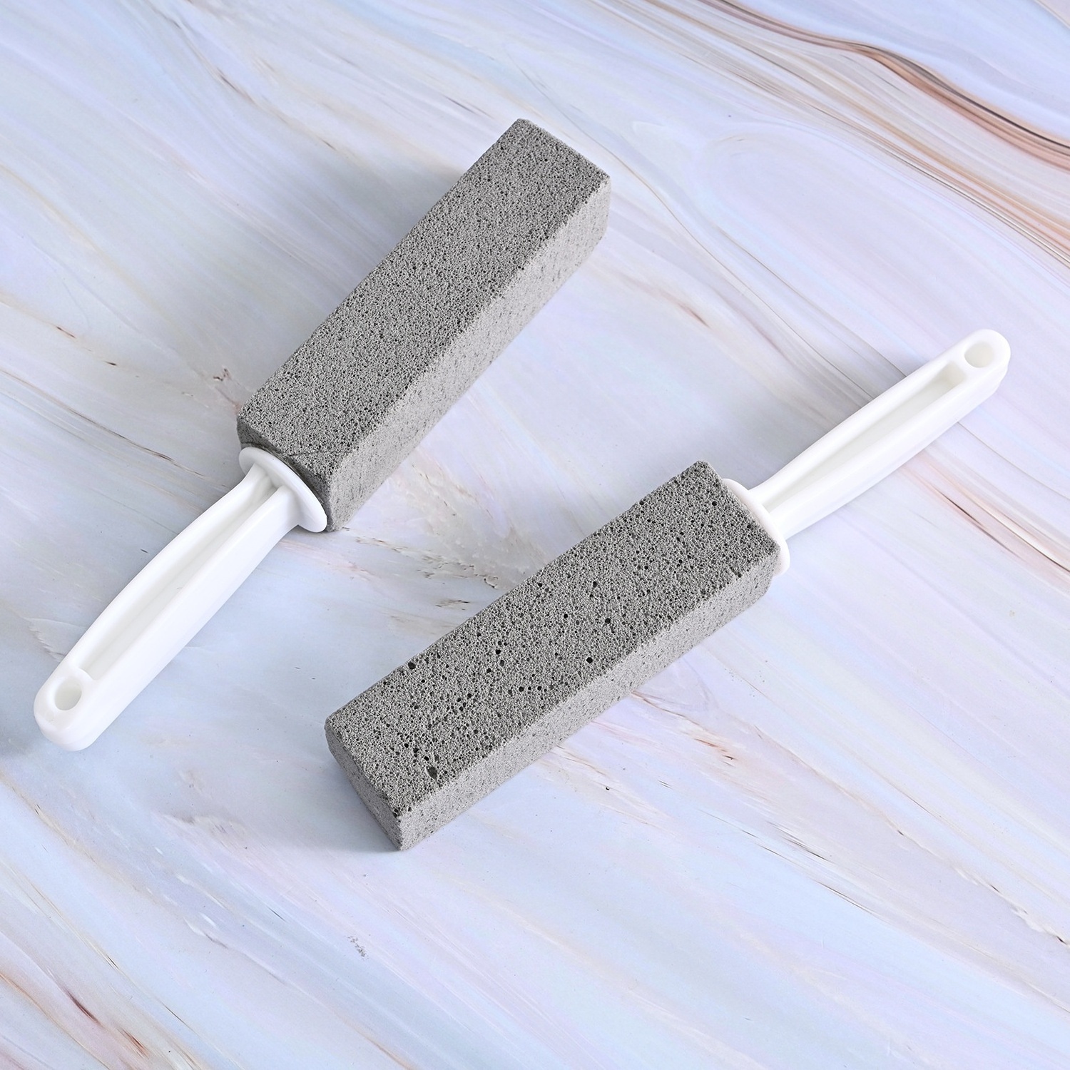 Pumice Stone Toilet Bowl Cleaner Pumice Toilet Brush Pumice Cleaning Stone BBQ Grills, Tiles, Tile Grout, & Swimming Pools