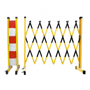 Scissor Barrier Customizable length Metal Traffic folding Barrier fiber glass expandable safety fence