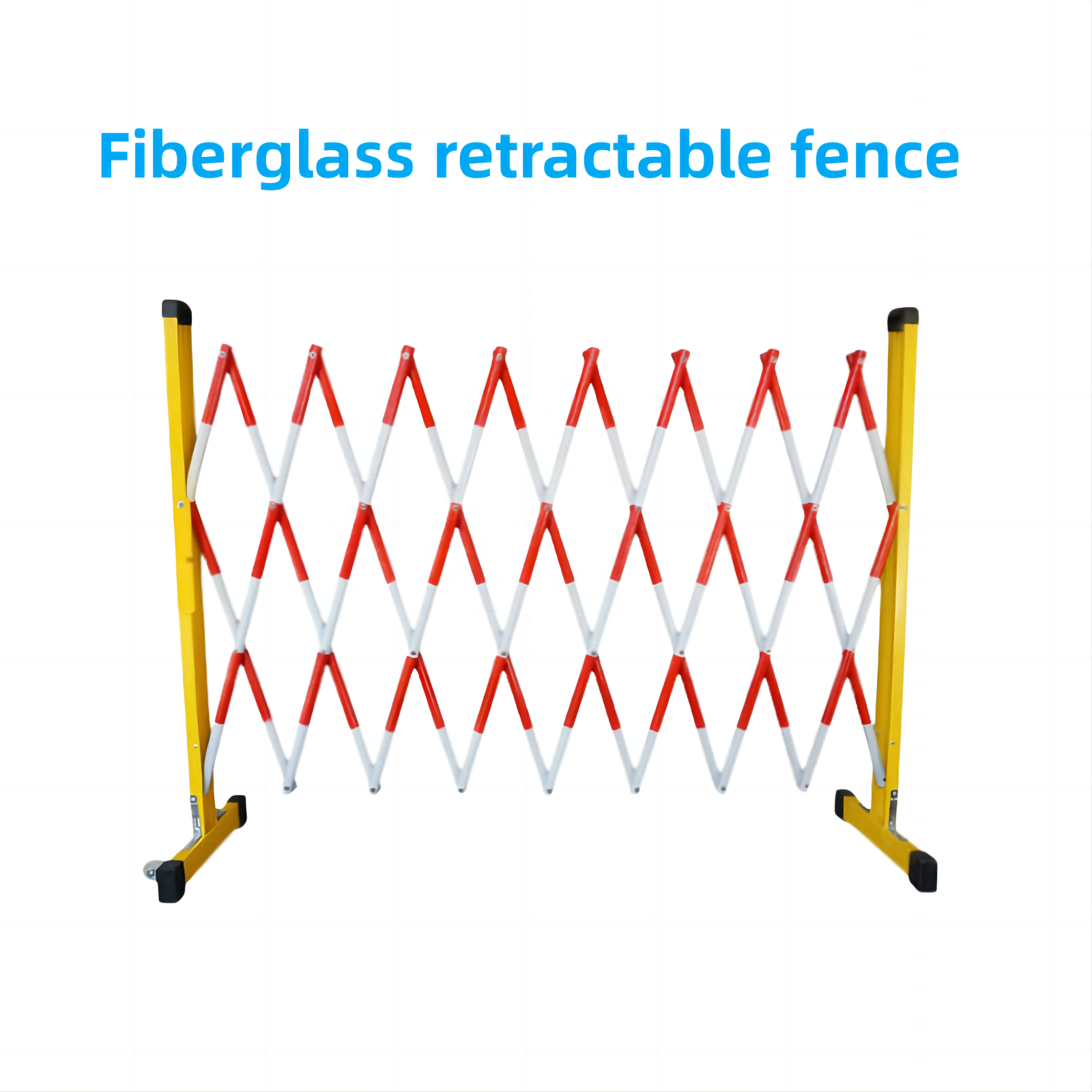 Scissor Barrier Customizable length Metal Traffic folding Barrier fiber glass expandable safety fence