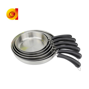 Cheap stainless steel korean  frying pan  multipurpose kitchen accessory flat round cake pan