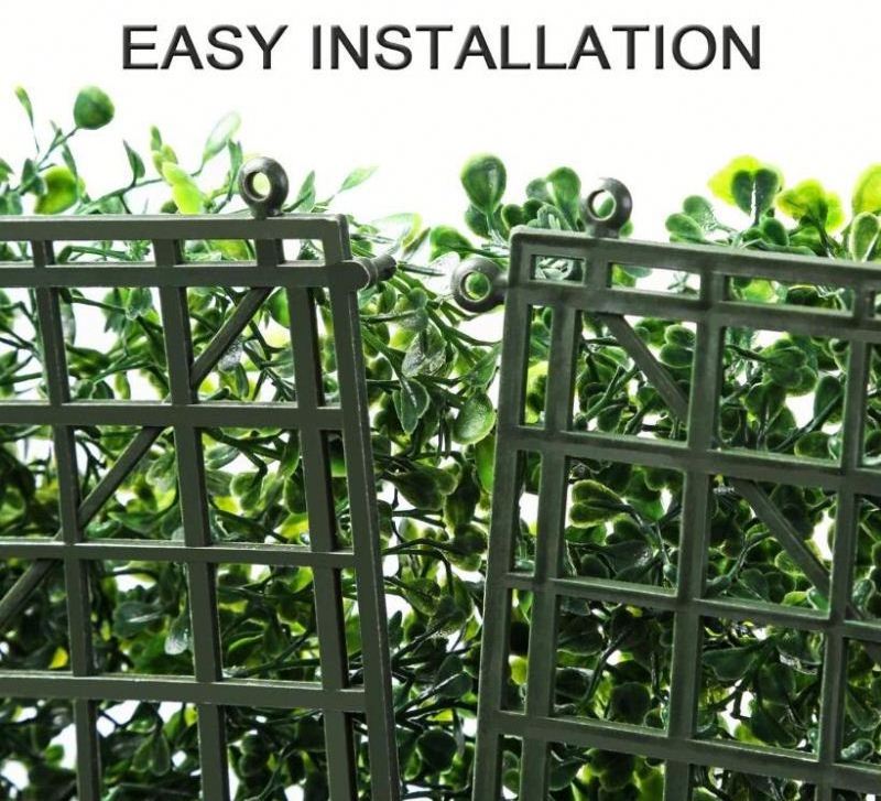 12PCS Artificial Boxwood Panels Topiary Hedge Plant, Privacy Hedge Screen UV Protected for Outdoor Indoor Garden Fence Backyard