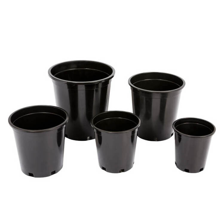 JQ 1 2 3 5 7 10 15 Gai Pp Gallon Pot Supply Plastic Gallon Pot Black Garden Nursery Pots