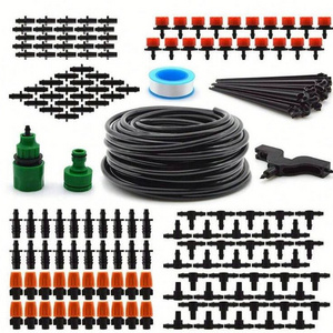 Garden Irrigation System Drip Kit/DIY Saving Water Automatic Irrigation Equipment Set Garden Greenhouse, Flower Bed,Patio,Lawn