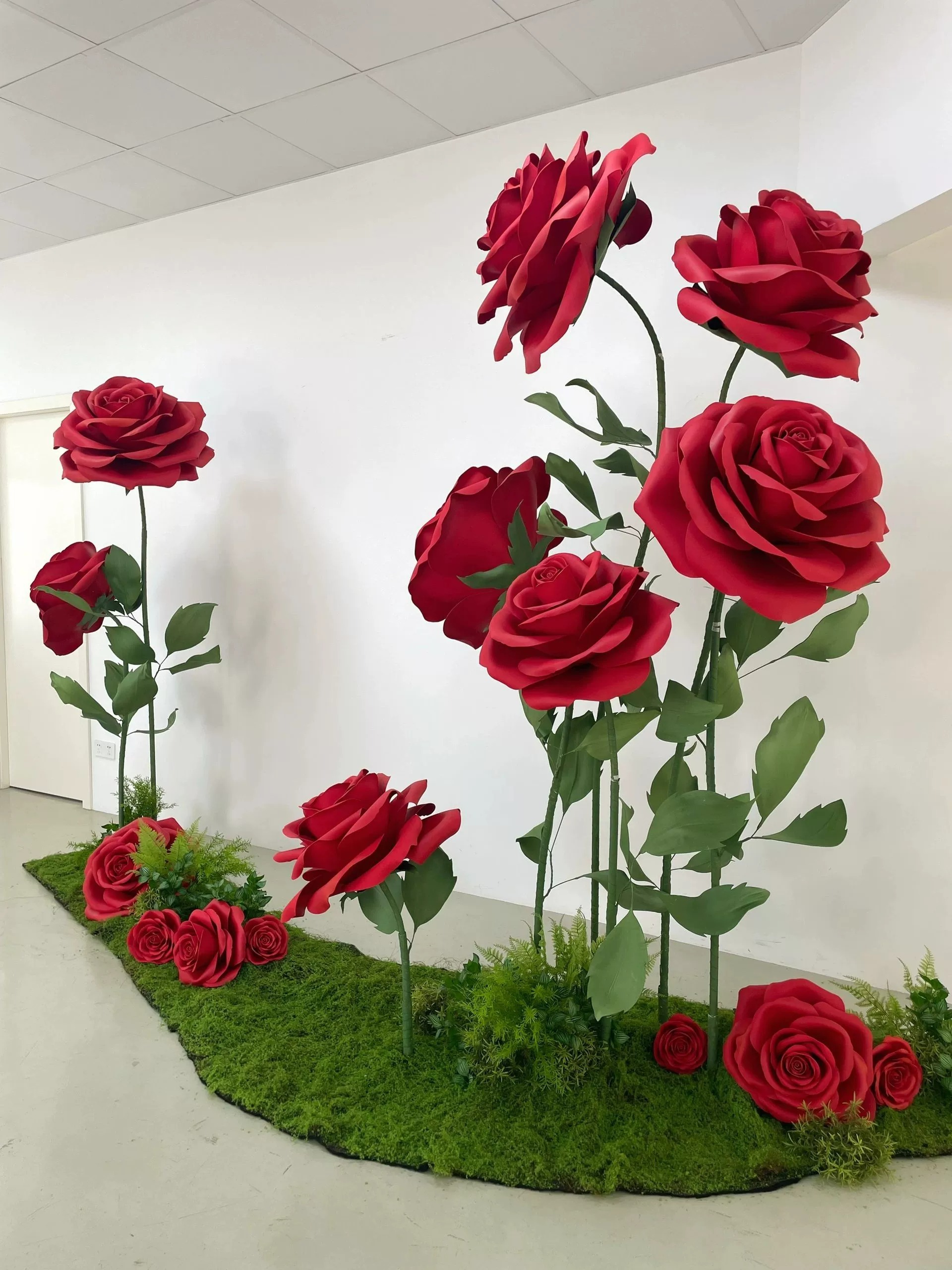 Artificial EVA Foam Rose Flower Giant Wedding Party Event Decorative Flowers Handmade Outdoor Waterproof Rose