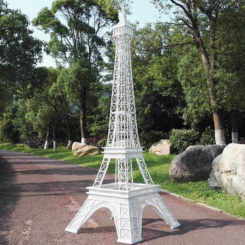 Extra Large Paris Eiffel Tower Props Christmas Ornaments Floor Outdoor Wrought Iron Metal Wedding Props Customized Accept