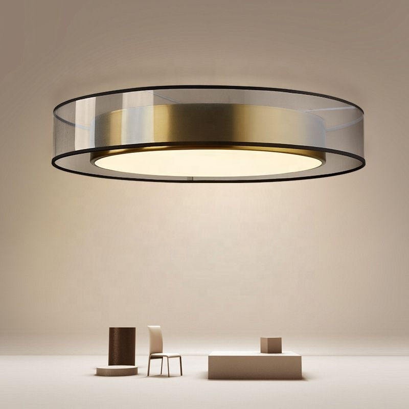 Modern  Style Light Luxury Simple Creative Round Ceiling Lamp For Living Room Bedroom