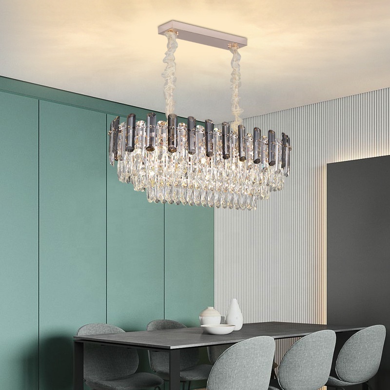 Modern luxury chandelier bedroom living room decorative lighting LED K9 crystal chandelier