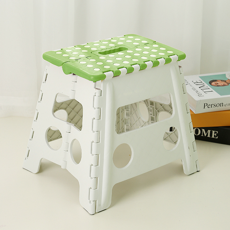 Household thickened plastic folding stool outdoor portable portable small stool Mazha children adult small bench