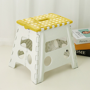 Household thickened plastic folding stool outdoor portable portable small stool Mazha children adult small bench