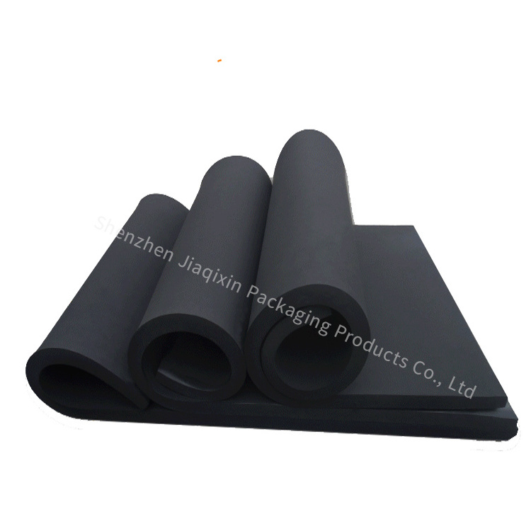 Neoprene cotton, fireproof, flame retardant, high temperature resistant foam, black CR sealing cotton, factory customized