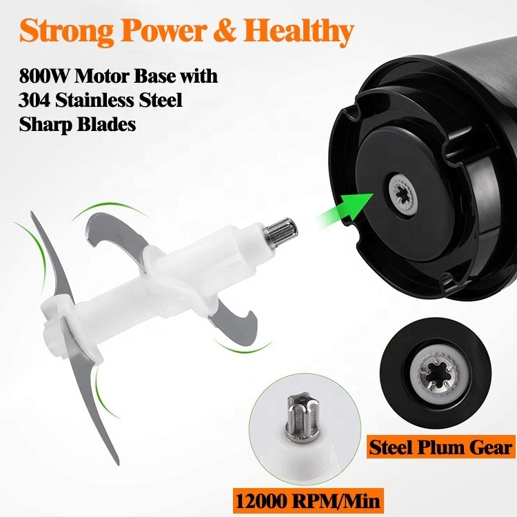 Factory Price 3L 800W Food Processor Glass Meat Grinder Shredder Electric Food Chopper Mixer