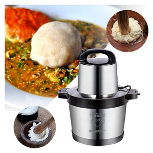 Household Universal High Capacity Food Vegetable Cutter Electric Mixer Frozen Spare Part 6L Yam Pounder Machine Meat Grinder