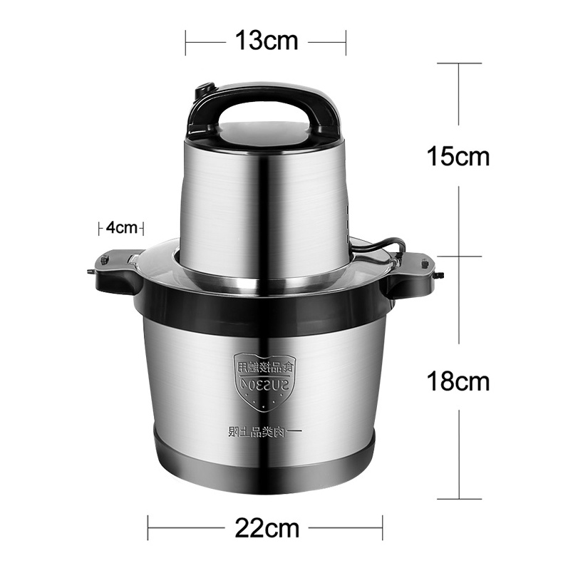 88 Series Stainless Steel Motor 1500W Big Capacity Kitchen Electric Chopper Fufu Machine Meat Grinders