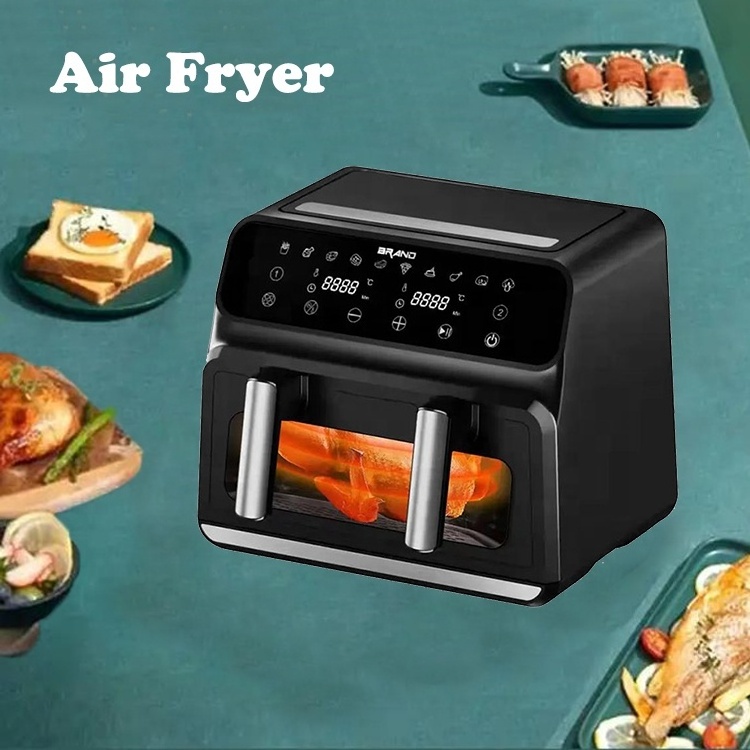 Powerful 1700W LCD Smart Digital Nonstick Pot 8L Intelligence Timer Cooking Oven Air Fryer