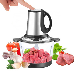 3L Automatic Stainless Steel  Meat Mincer Food Processor Meat and Vegetable Chopper Grinder for Household