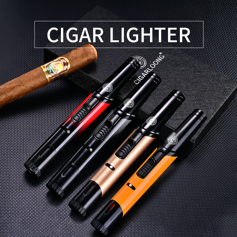 CIGARLOONG Cigar Lighters, windproof direct-flush fashionable lightweight and easy to carry cigar lighter