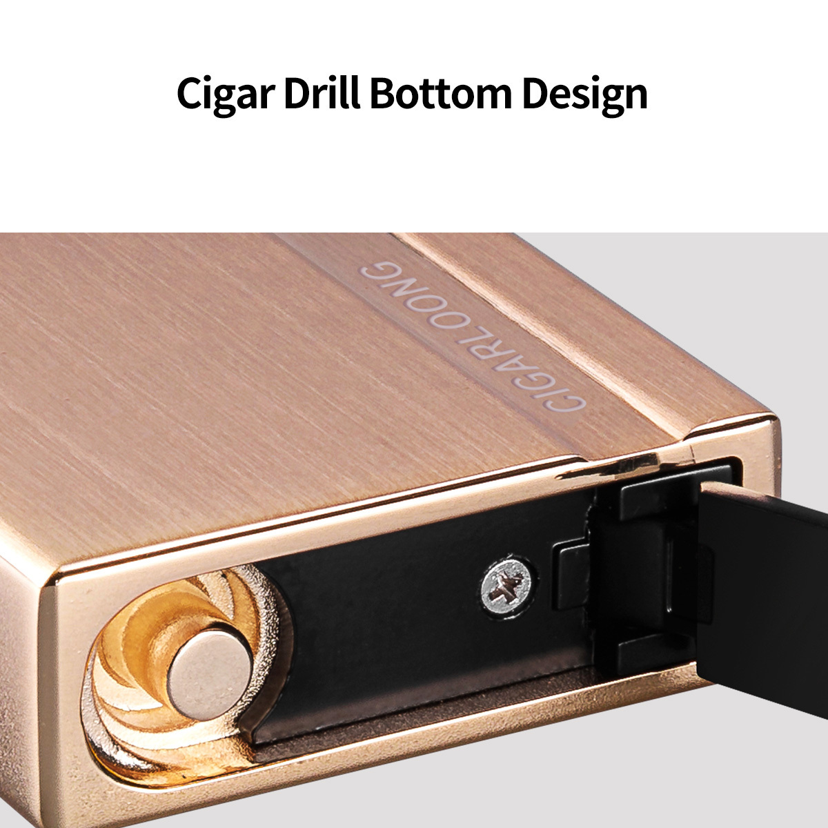 CIGARLOONG Double Fire Torch Jet Cigarette Lighter Cigar Smoking Accessories All in One Cigar Lighter