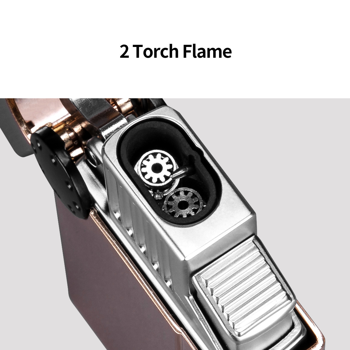 CIGARLOONG Double Fire Torch Jet Cigarette Lighter Cigar Smoking Accessories All in One Cigar Lighter