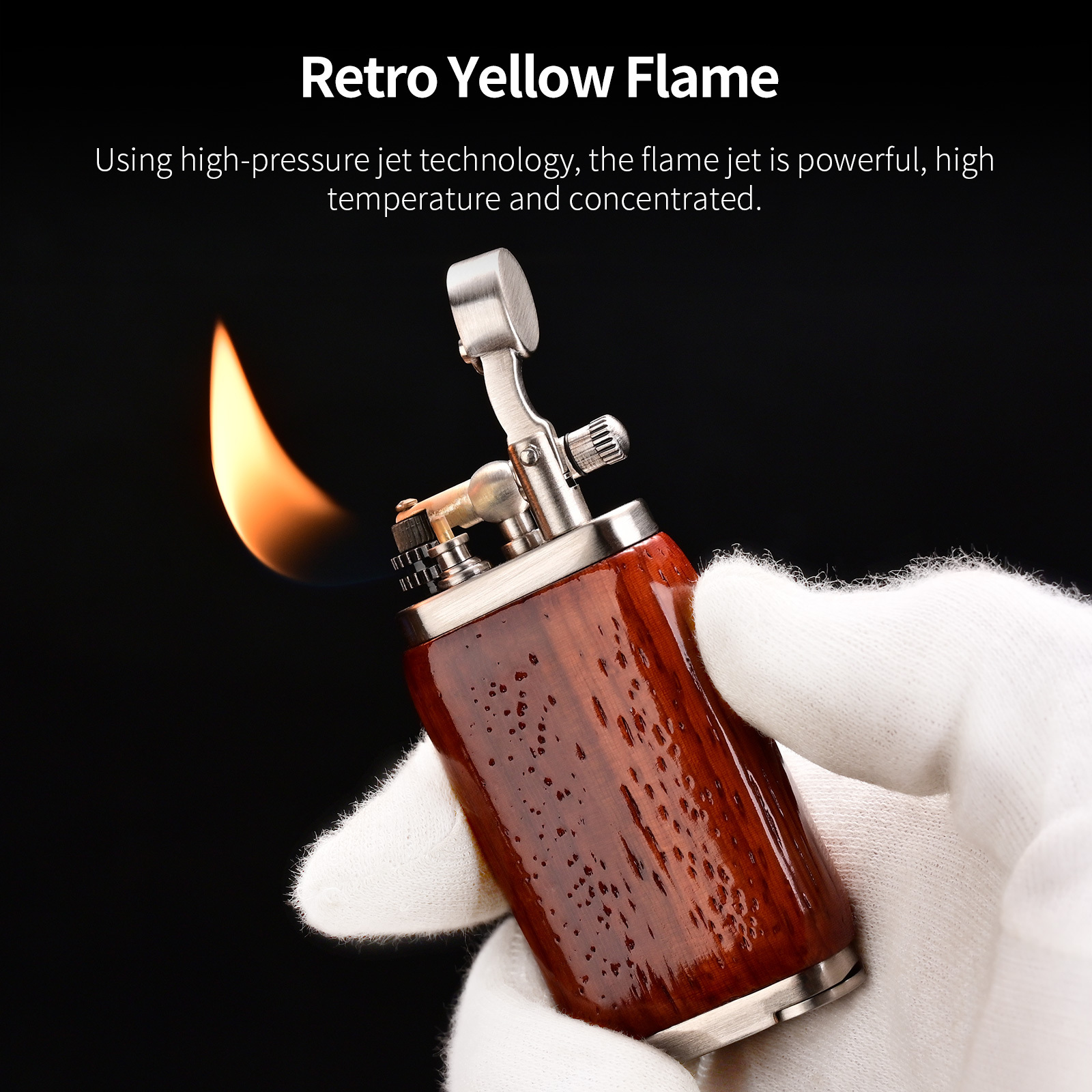 Z Vintage Style Alloy cigar lighters Jet Torch Lighter Single Fire Windproof flame