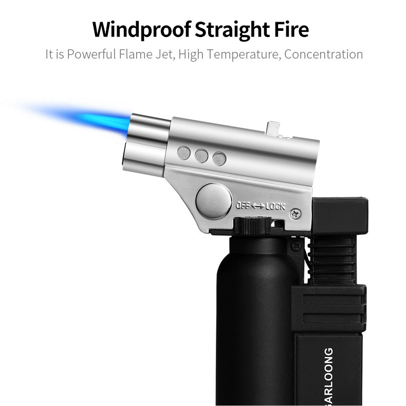 Z CIGARLOONG Hot Sale Cigar Lighter Zinc Alloy Single Fire Jet Torch Lighter Gas Butane Torch