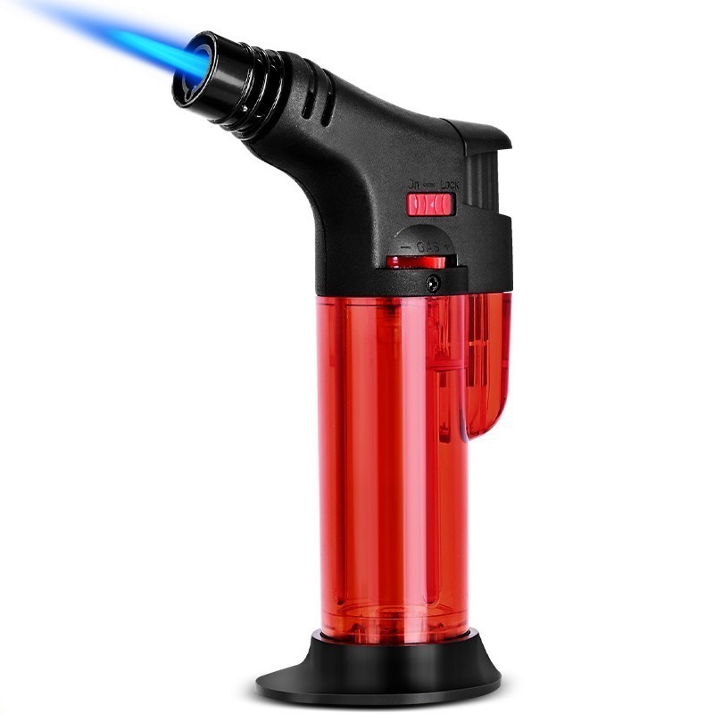 Best Price Gun Shape torch lighters jet flame refillable cigar butane torch cigar lighter plastic