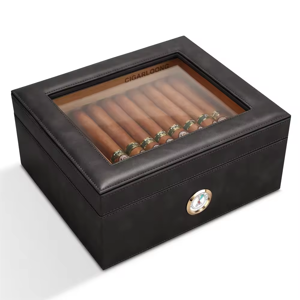 L CIGARLOONG Cigar humidor Spanish cedar wood cigar moisturizing box cigar humidifying box