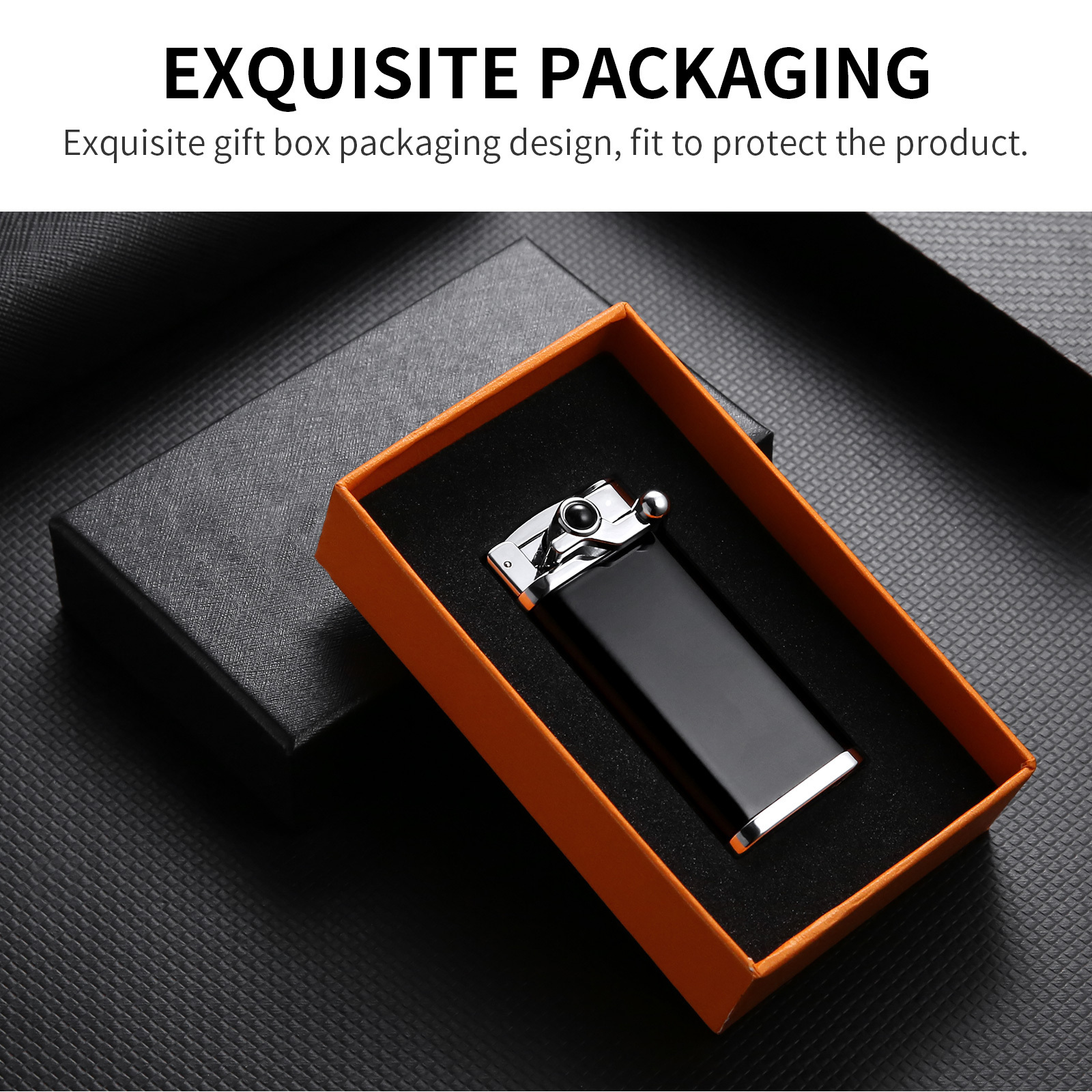 Vaper Creative portable lighter single flame windproof straight cigar lighter for gift