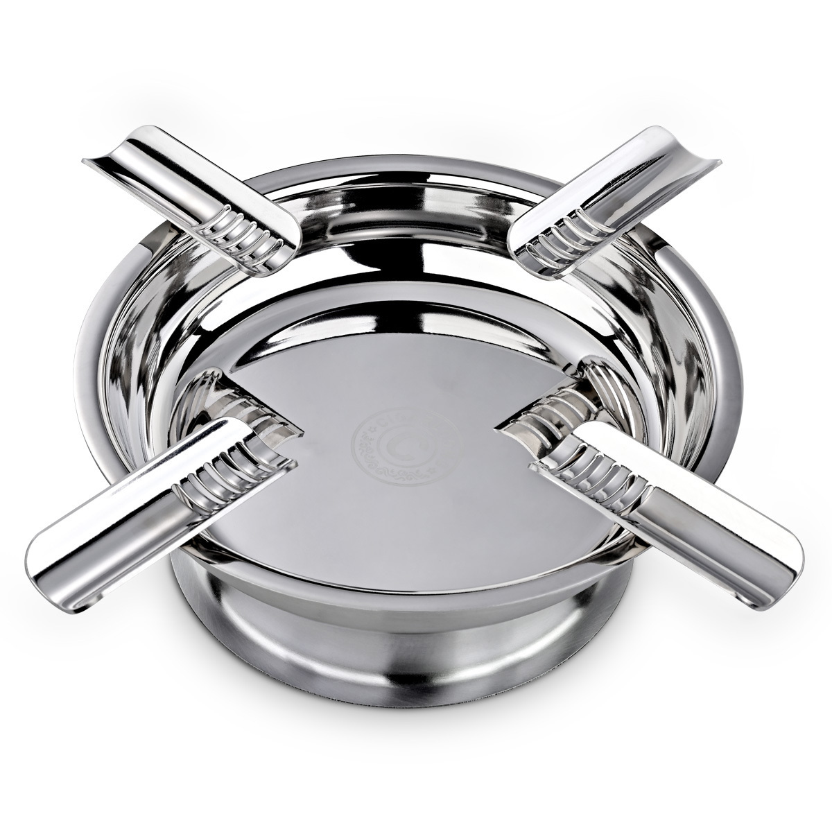 CIGARLOONG Most Popular Cigar Ashtray Smoking Accessories 4 Smoke Cigar Gifts Set Ashtray Cigar Ashtray Silver