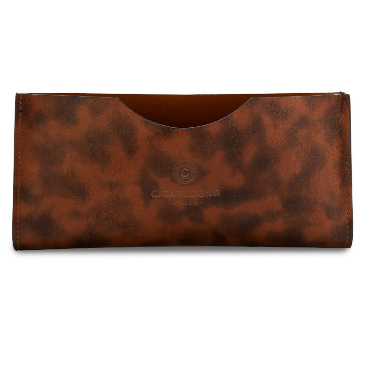 CIGARLOONG 3CM portable humidor case ox leather fabric wear-resistant close-fitting protection