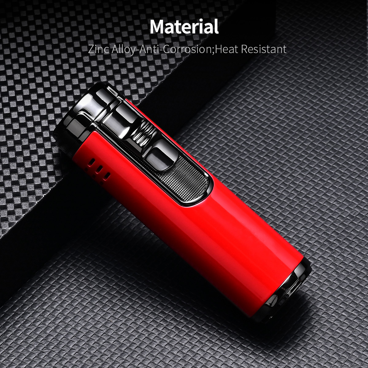 Premium cigar lighter windproof metal cigar torch lighter butane cigar lighters custom logo vaper