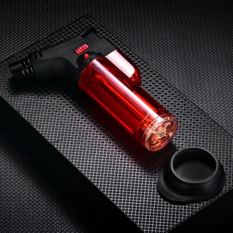 Best Price Gun Shape torch lighters jet flame refillable cigar butane torch cigar lighter plastic