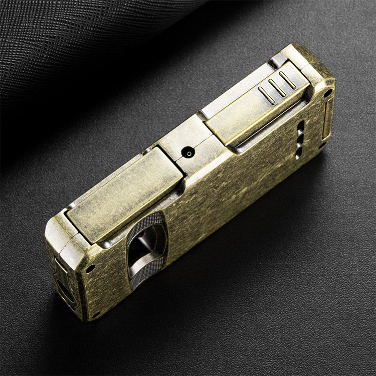 Multifunctional small customized cigar lighter all-in-one cigar lighter torch and cutter