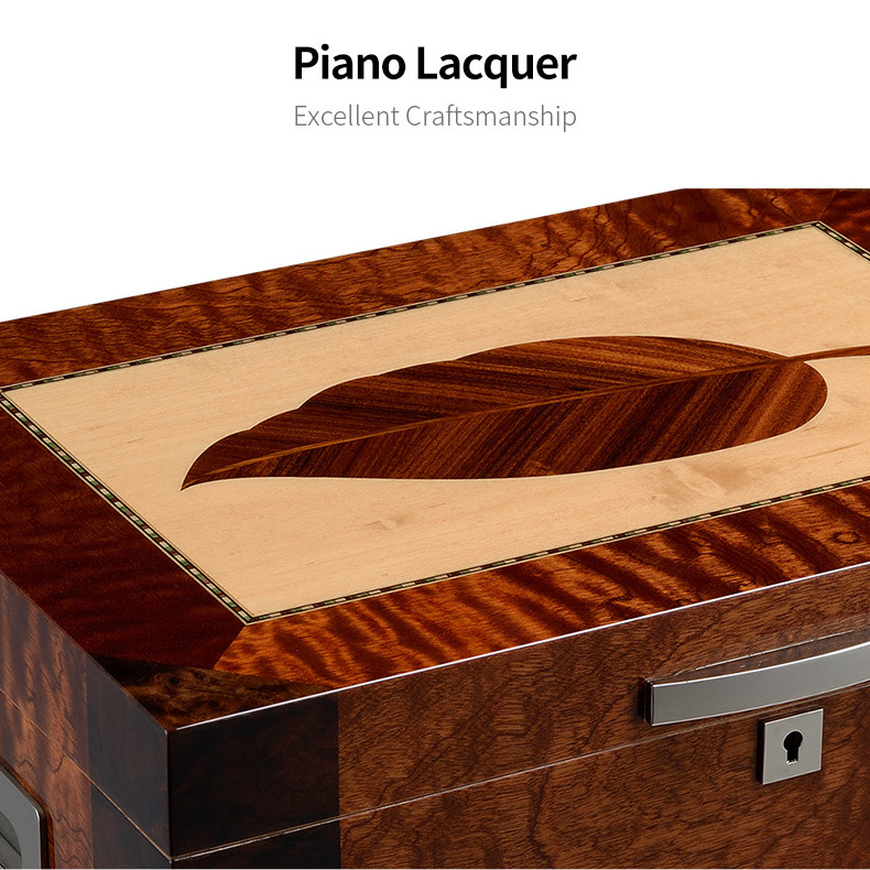 CIGARLOONG New travel portable cigar humidor spanish cedar wooden case box large humidor for cigars china humidifier