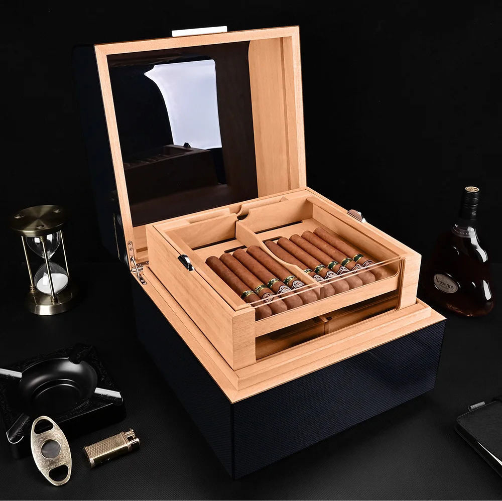 CIGARLOONG Wooden cedar cigar box sells Australian cigar box with good quality and temperature control cigar box