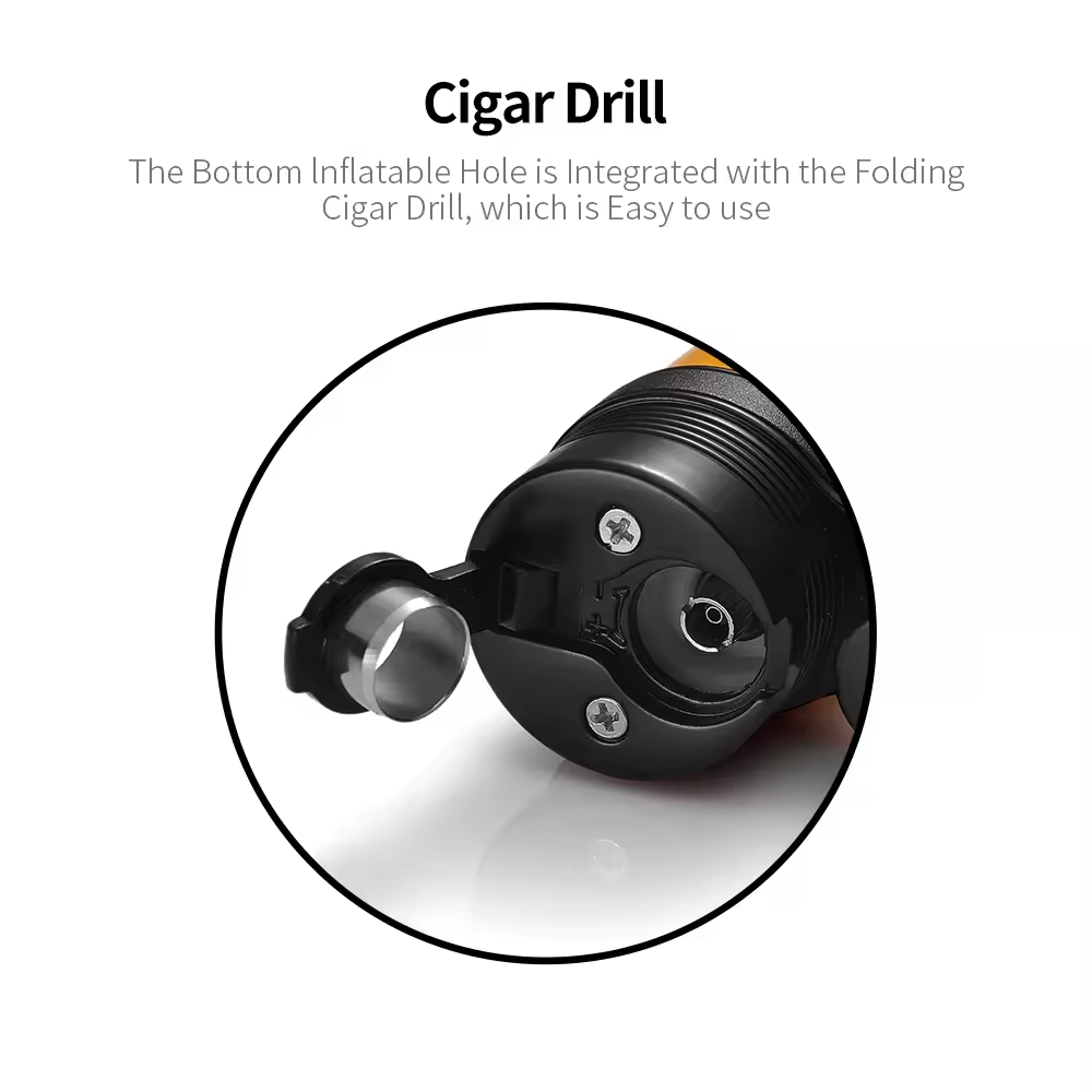 Personality Fashion Smoking Accessories Cigar Lighter jet Windproof 3 fire cigar lighter with box custom torch lighter cigar