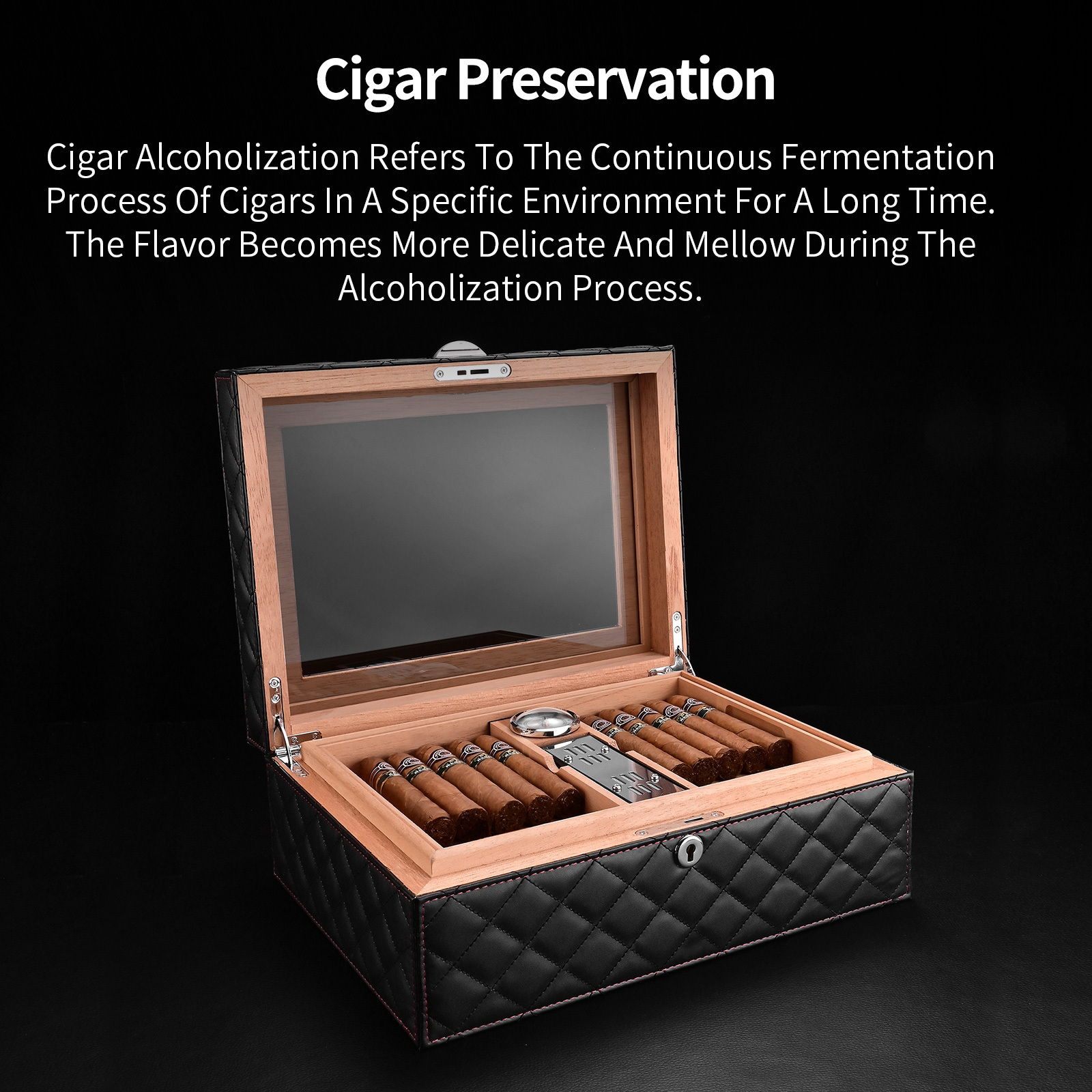 L CIGARLOONG Customised multi-coloured cigar boxes, Spanish cedar wood humidors