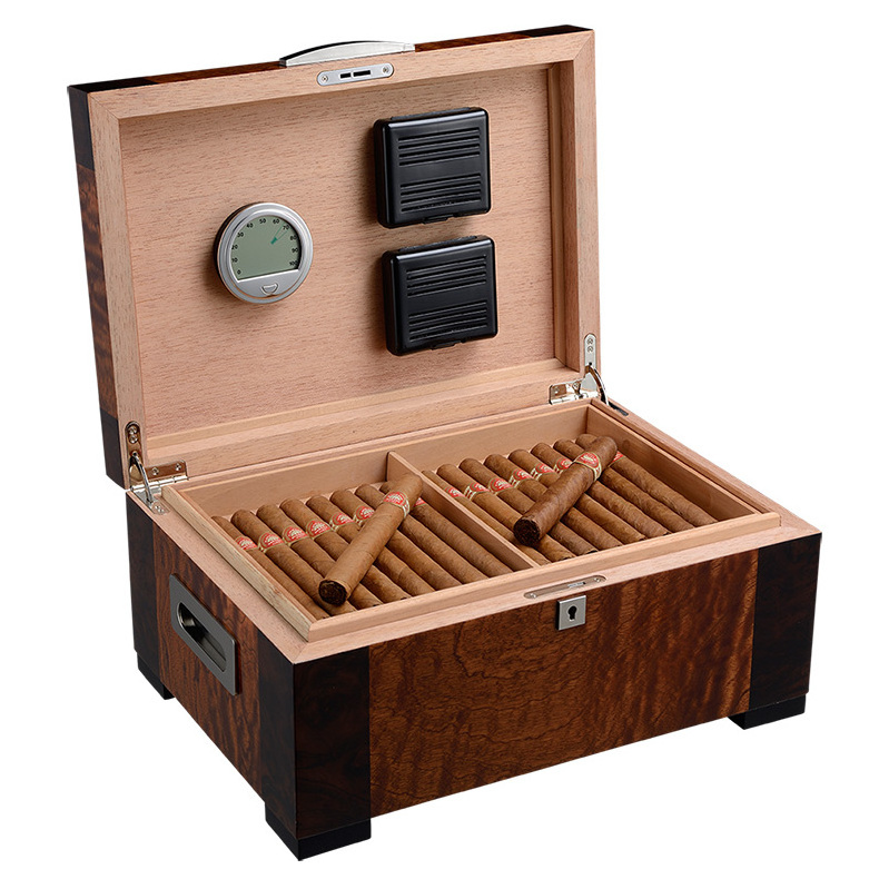 CIGARLOONG New travel portable cigar humidor spanish cedar wooden case box large humidor for cigars china humidifier