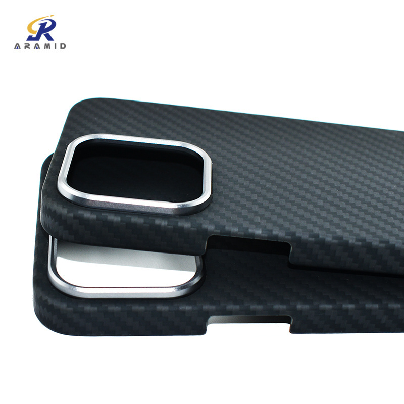 Magnetic Support Wireless Charging Carbon Aramid Fiber Phone Case For iPhone 14 Pro